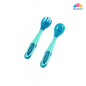 Travel Fork & Spoon Set (Green)
