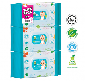 Baby Wipes 100 sheets Triple Pack
