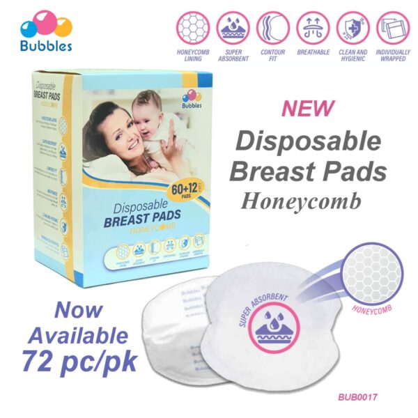 Disposable Breast pads 60+12 Honeycomb
