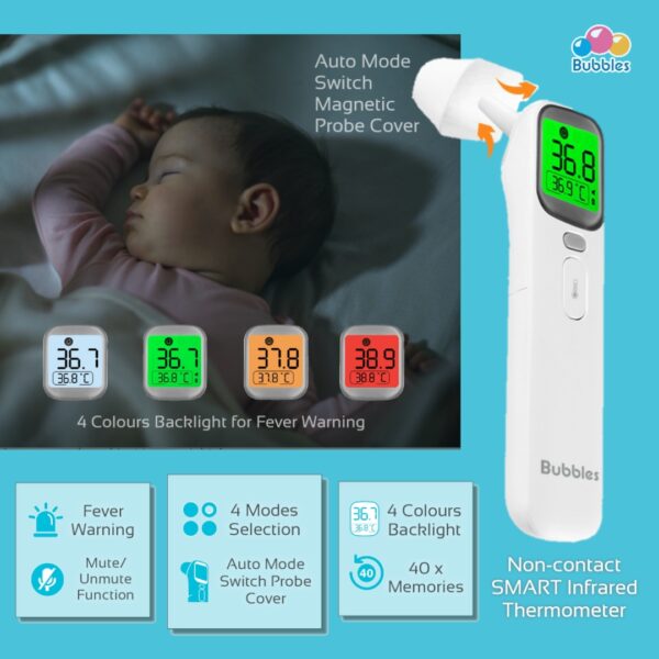 398d8fe3e09cc35106bae153460517501595128716.jpg Non-Contact SMART Infrared Thermometer (MDA Registered)