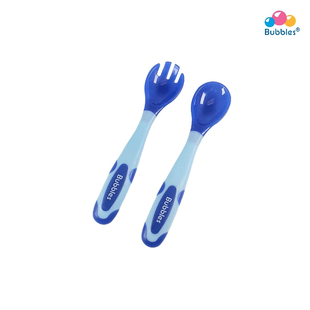 ZoLi Ergonomic Fork & Spoon Set with Travel Case - Green main image 0