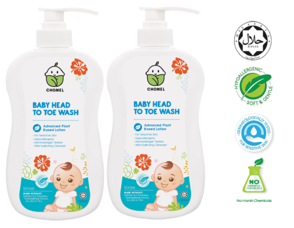 Baby Head To Toe Wash 500ml TWIN PACK