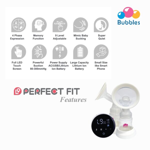 BUB0025 L9 Perfect Fit Double Breast Pump 3 L9 Perfect Fit Double Breast Pump