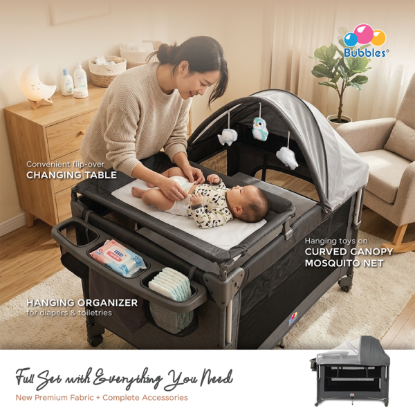 Perfecto V2 Playpen - Grey (Upgraded Version)