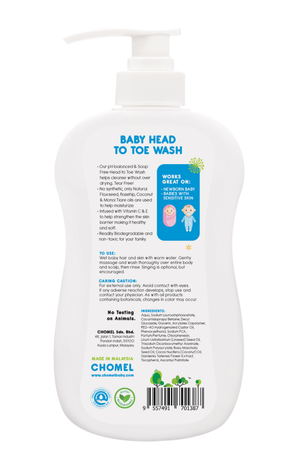 Baby Head To Toe Wash 500ml