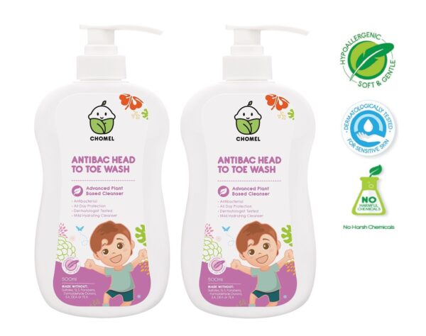 Antibac Head to Toe Wash 500ml TWIN PACK