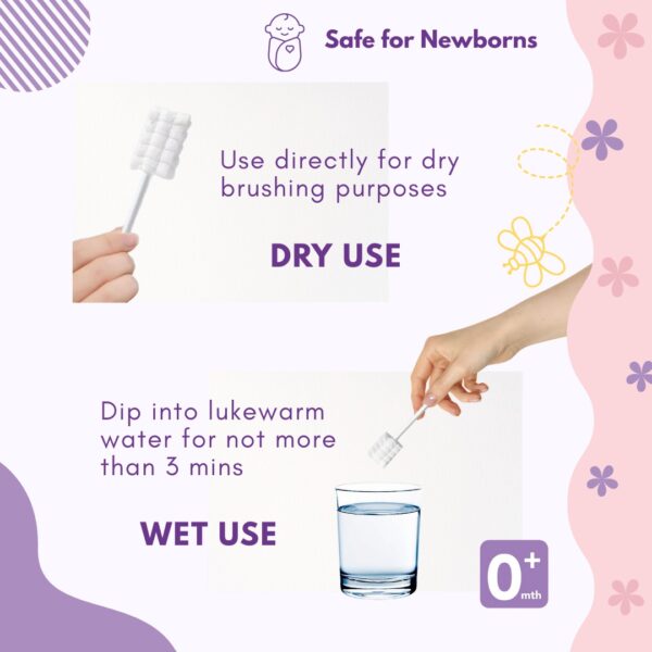 Pink and Purple Modern Baby Fashion Sale Instagram Post - 3 Baby Oral Cleaner