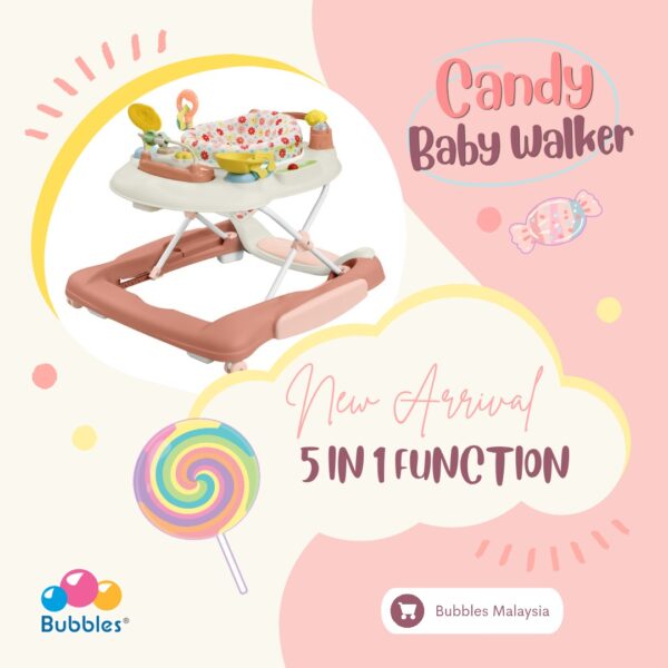 BUE3443 5 in 1 Multifunction Walker Candy Insta 5 in 1 Multifunction Walker Candy